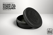 Round 2oz Screw Cap Container Mockup, a Product Mockup by INCDesign (Thumbnail 4 of 6)
