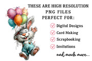 Whimsical Easter Bunny Clipart, an Illustration by OK Design (Thumbnail 4 of 6)