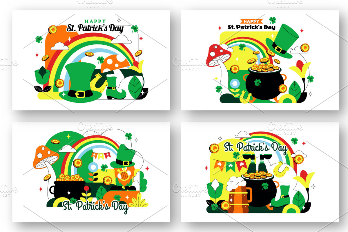 10 St. Patrick's Day Illustration, a Seasonal Illustration by denayunebgt (Photo 2 of 4)