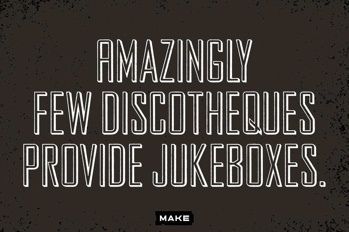Letterpress Agency, a Font by Heavy Metal Type Co. (Photo 3 of 5)