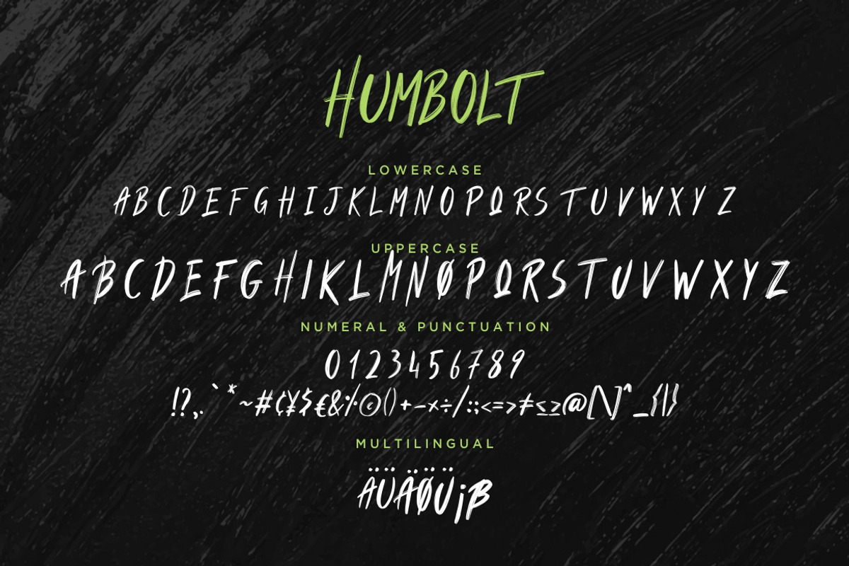 Humbolt Brush Business Font preview 7