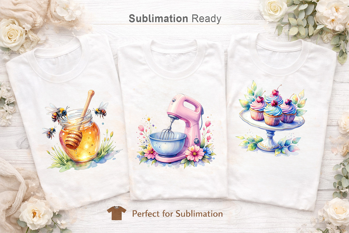 Watercolor Baking Queen Sublimation, an Illustration by Artnoy (Photo 6 of 8)