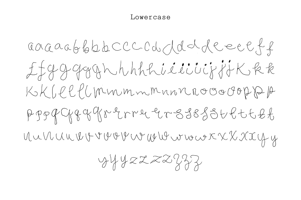 Broken Ballpoint | Handwriting Font, a Font by Off The Rack © (Photo 4 of 5)