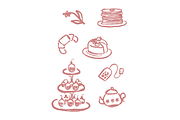 Afternoon Tea Clipart, an Illustration by Jordyn Grace Design (Thumbnail 2 of 4)