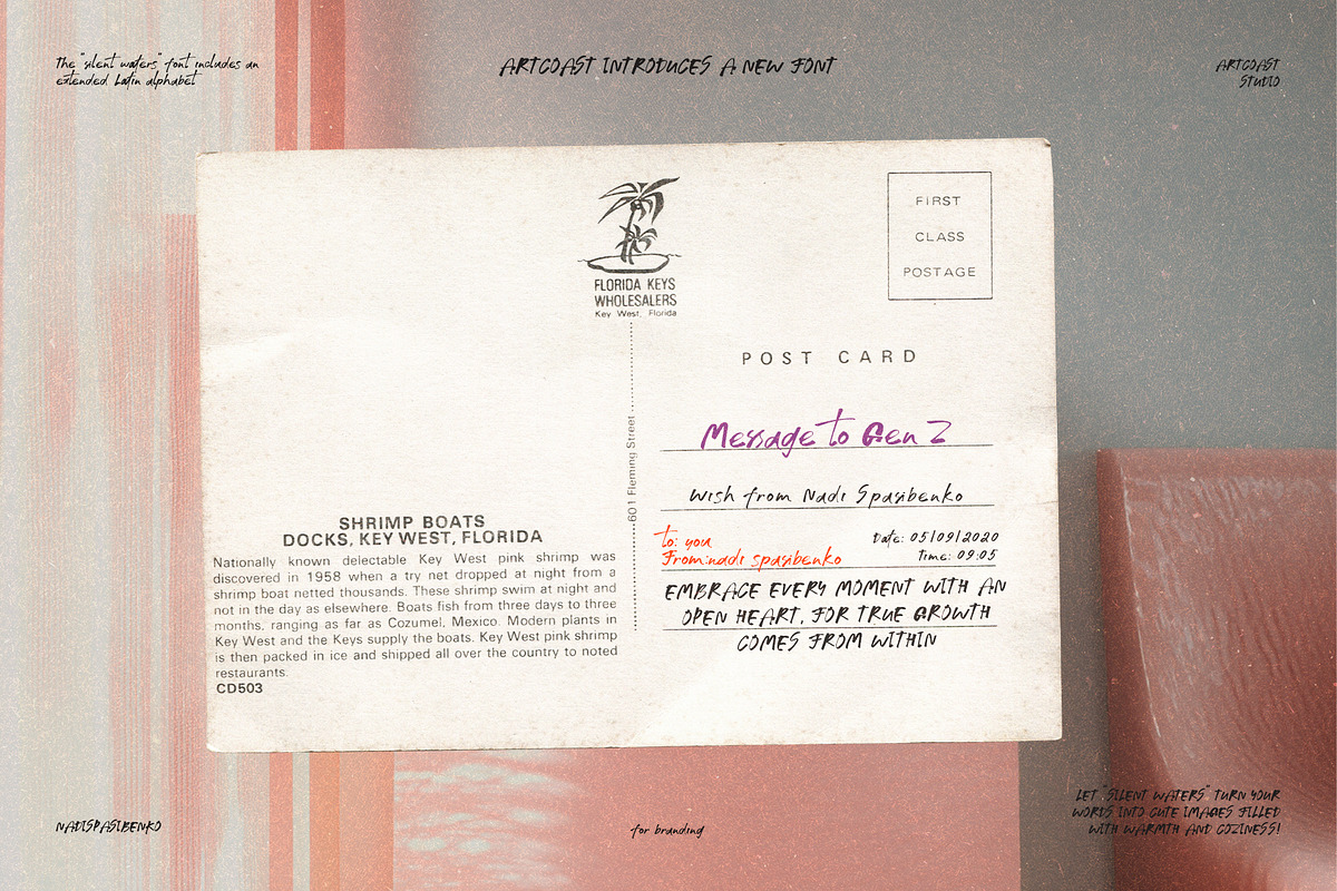 Elegant Inky Font - Silent Waters, a Script Font by Artcoast Fonts (Photo 5 of 8)