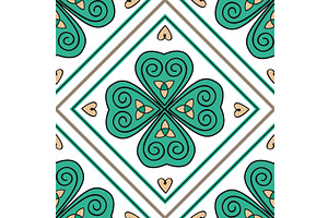 Traditional ornated tile ornament, an Object Illustration by Toltemara