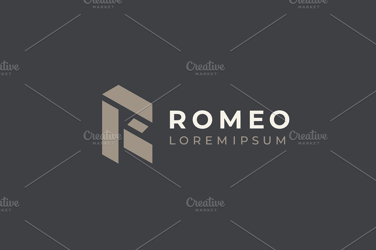Geometric letter R logo template., a Branding & Logo Template by lettett