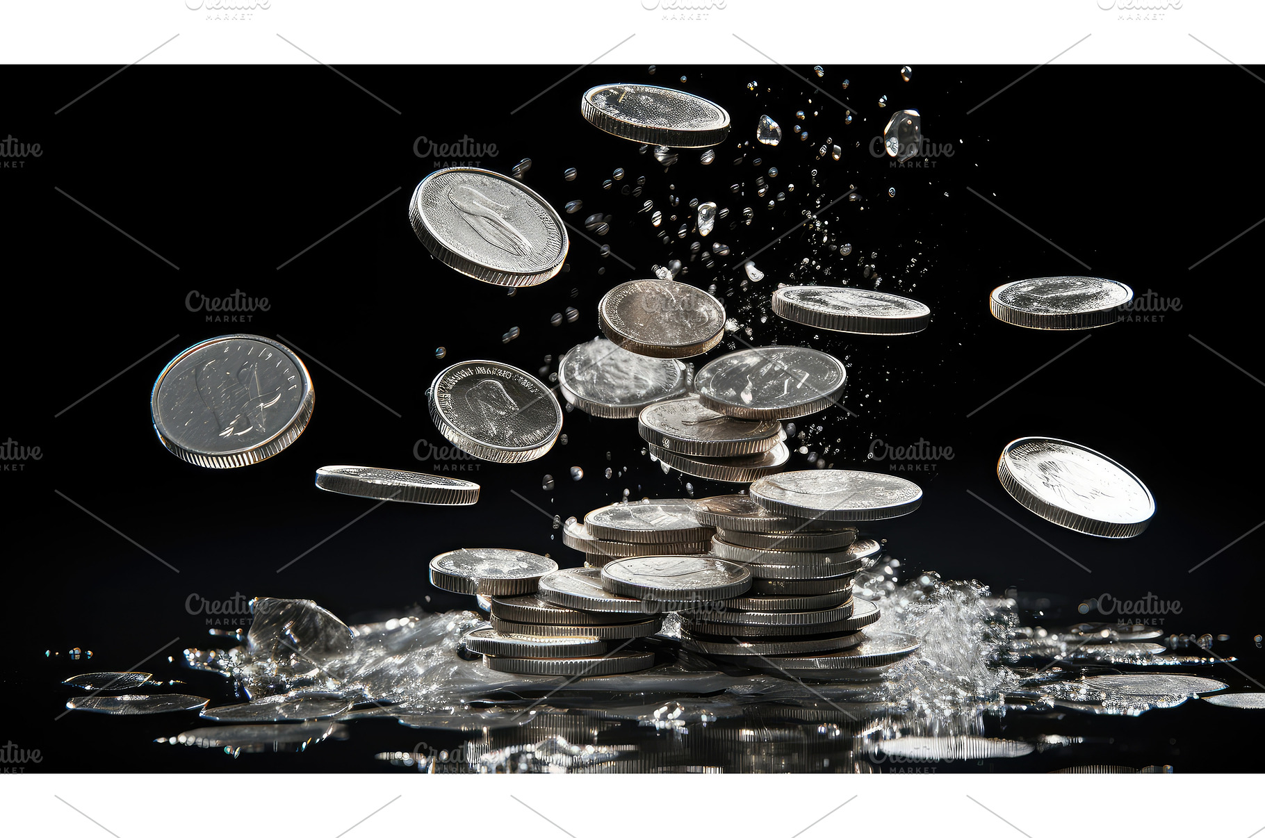bullion silver coins ai generated, a Technology Photo by pikepicture