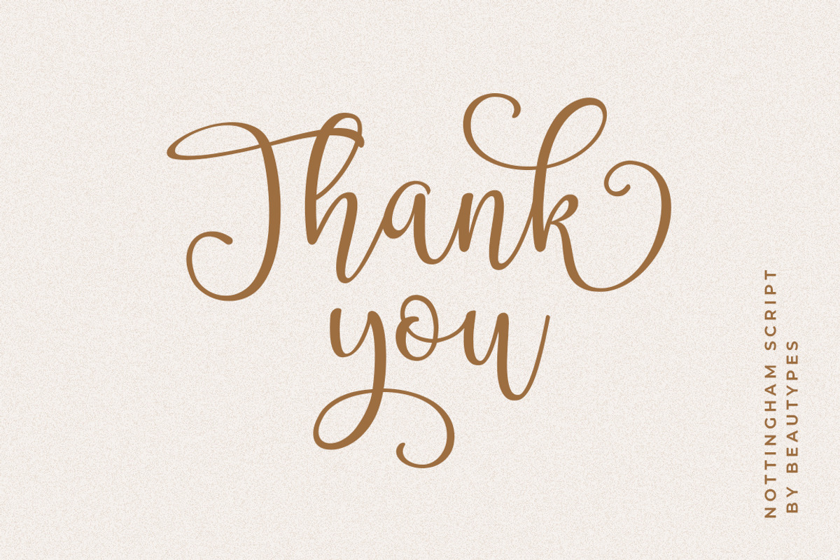 Nottingham Script, a Script Font by Beautypes (Photo 8 of 8)