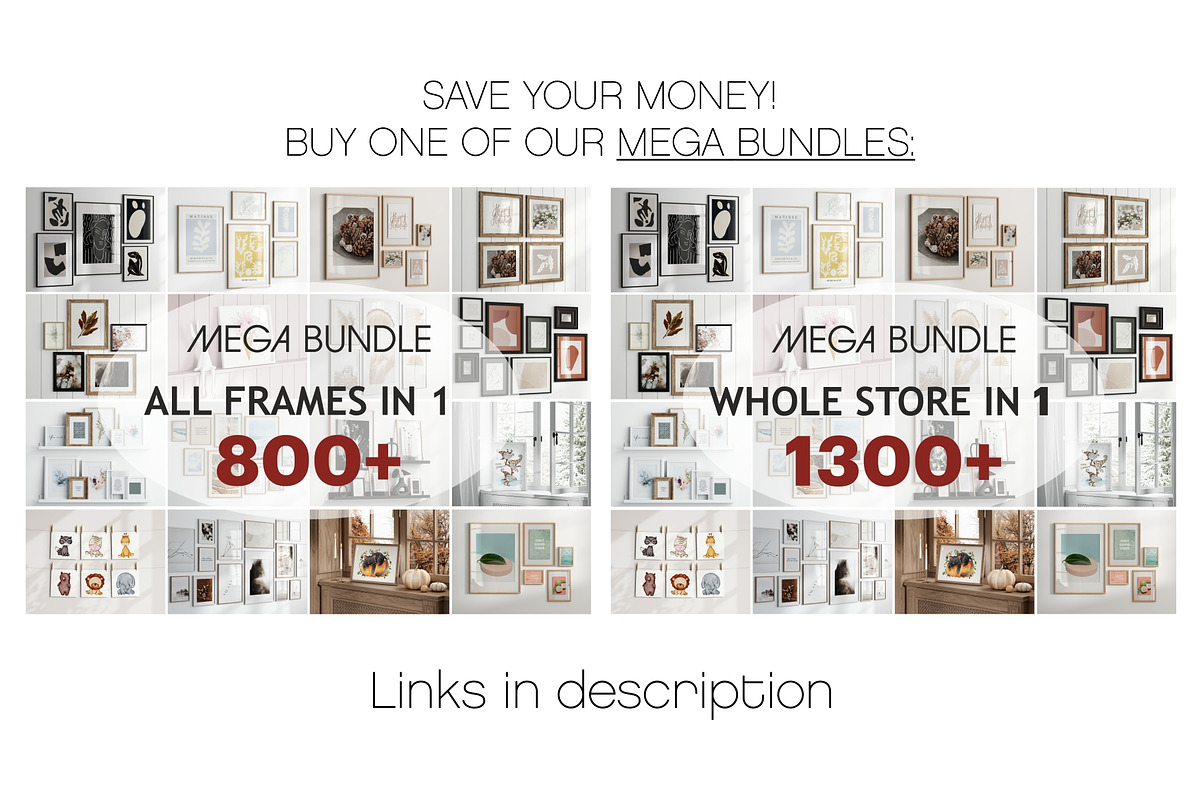 Interior Frame Mockup Bundle - 46, a Poster Template by VNmockup (Photo 11 of 12)