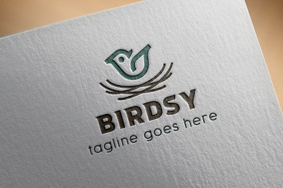 Bird Nest Nature Vector Logo, a Branding & Logo Template by GladicMonster (Photo 1 of 14)