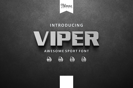 Viper, a Symbol Font by almazstudio
