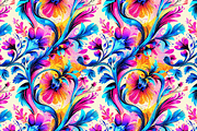 Dreamy Neon Floral Patterns, a Pattern Graphic by Art Sproot (Thumbnail 6 of 7)