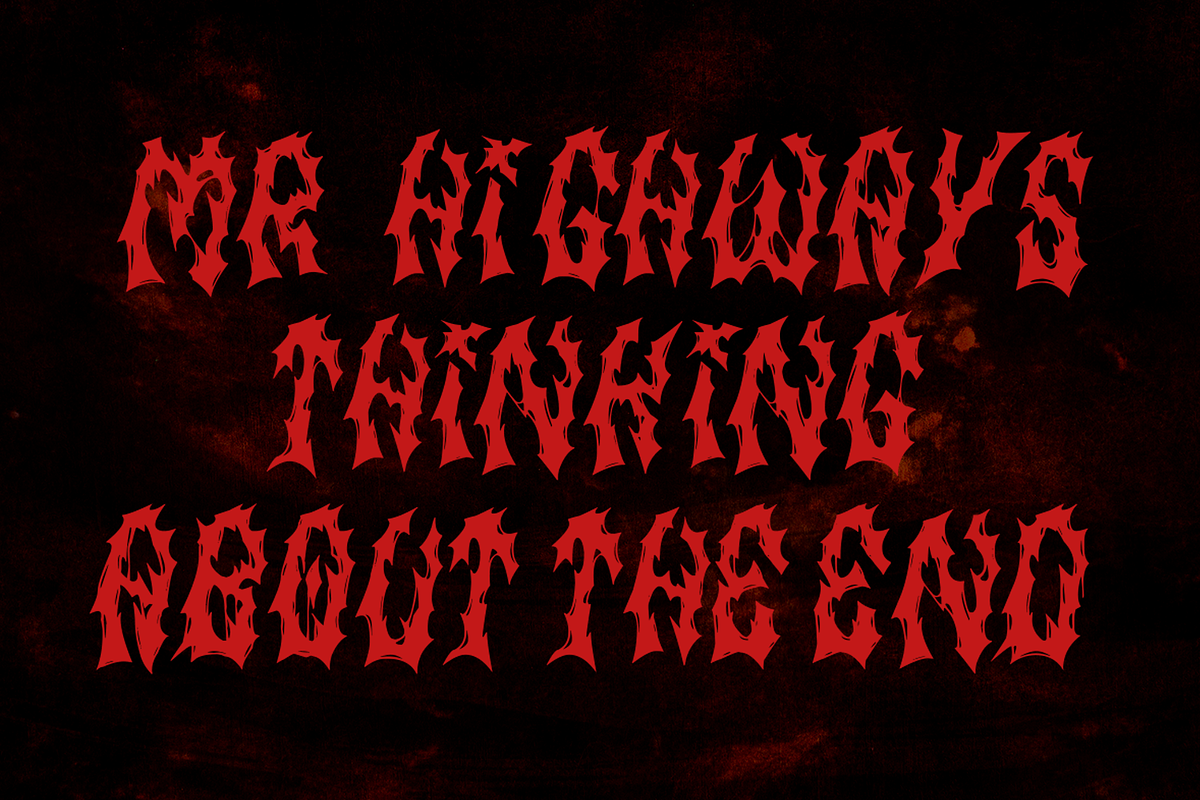 Firehell, a Blackletter Font by zamjumps (Photo 6 of 11)