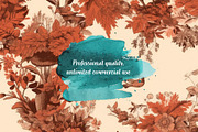 Autumn Toile Seamless Patterns, a Decorative Illustration by Verdigris Studios (Thumbnail 3 of 4)