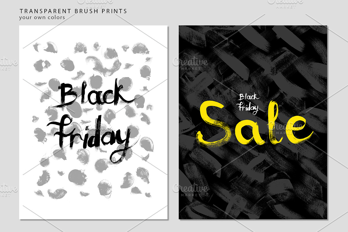 Gouache Black Friday & Sale Designs, an Illustration by ⚞ Kind Illustration ⚟ (Photo 7 of 8)