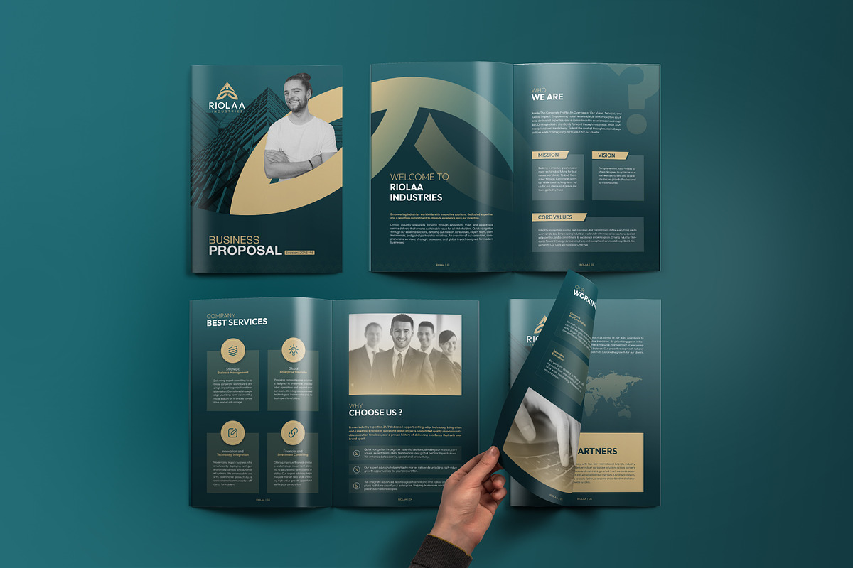 Professional Business Proposal, a Brochure Template by VectStock (Photo 2 of 7)