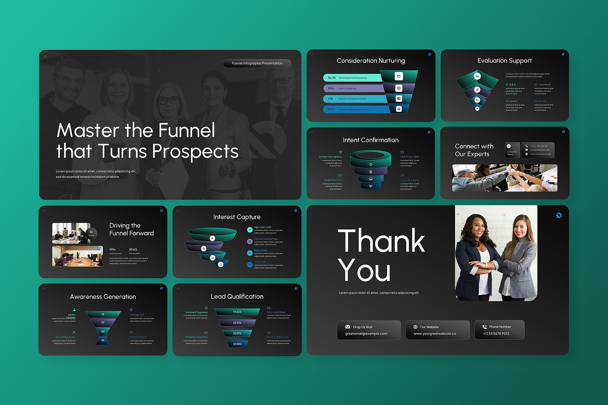 Marketing Funnel PowerPoint, a Design Template by Antstheme (Photo 4 of 4)