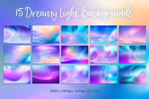 Dreamy Light Mystic Sky Backgrounds