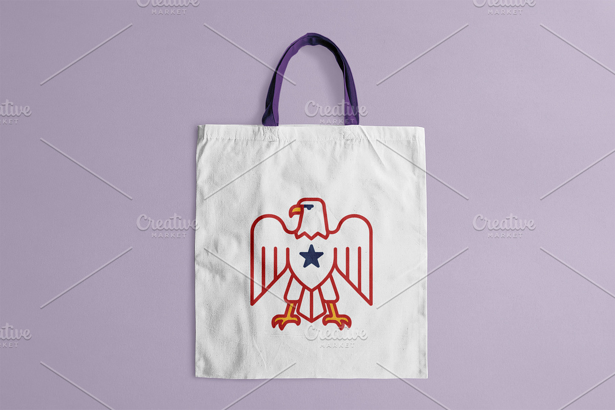 American Eagle Patriotic Badge Icon, a Branding & Logo Template by Vectorium Studio (Photo 2 of 2)
