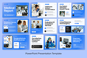 Blue White Medical Report Powerpoint, a Presentation Template by Sixtemp (Thumbnail 2 of 3)