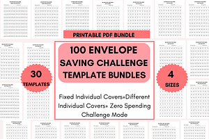 100 Envelope Challenge Templates