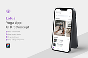 Lotus - Yoga App UI Kit, an UI Kit Template by iDoodle Studio (Thumbnail 1 of 4)