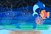 Ocean Life Digital Stamps, a Graphic by Favorites_Art (Thumbnail 3 of 17)