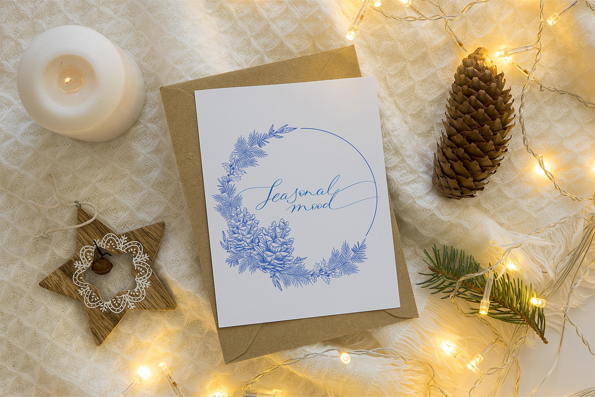 4 Seasons. Calligraphy and Frames., a Seasonal Illustration by Line and Bloom (Photo 11 of 13)