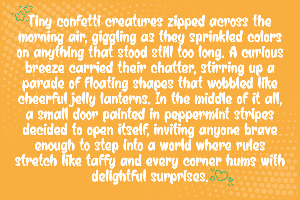 Gumybops - Bubble Display Font, a Sans Serif Font by Snape Design Studio (Photo 7 of 12)