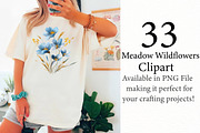 Meadow Wildflowers Clipart, an Illustration by Designworld (Thumbnail 2 of 5)