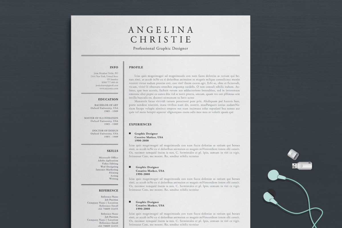 Resume/CV, a Resume Template by Atakana (Photo 4 of 5)