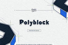 Polyblock Geometric Block Font