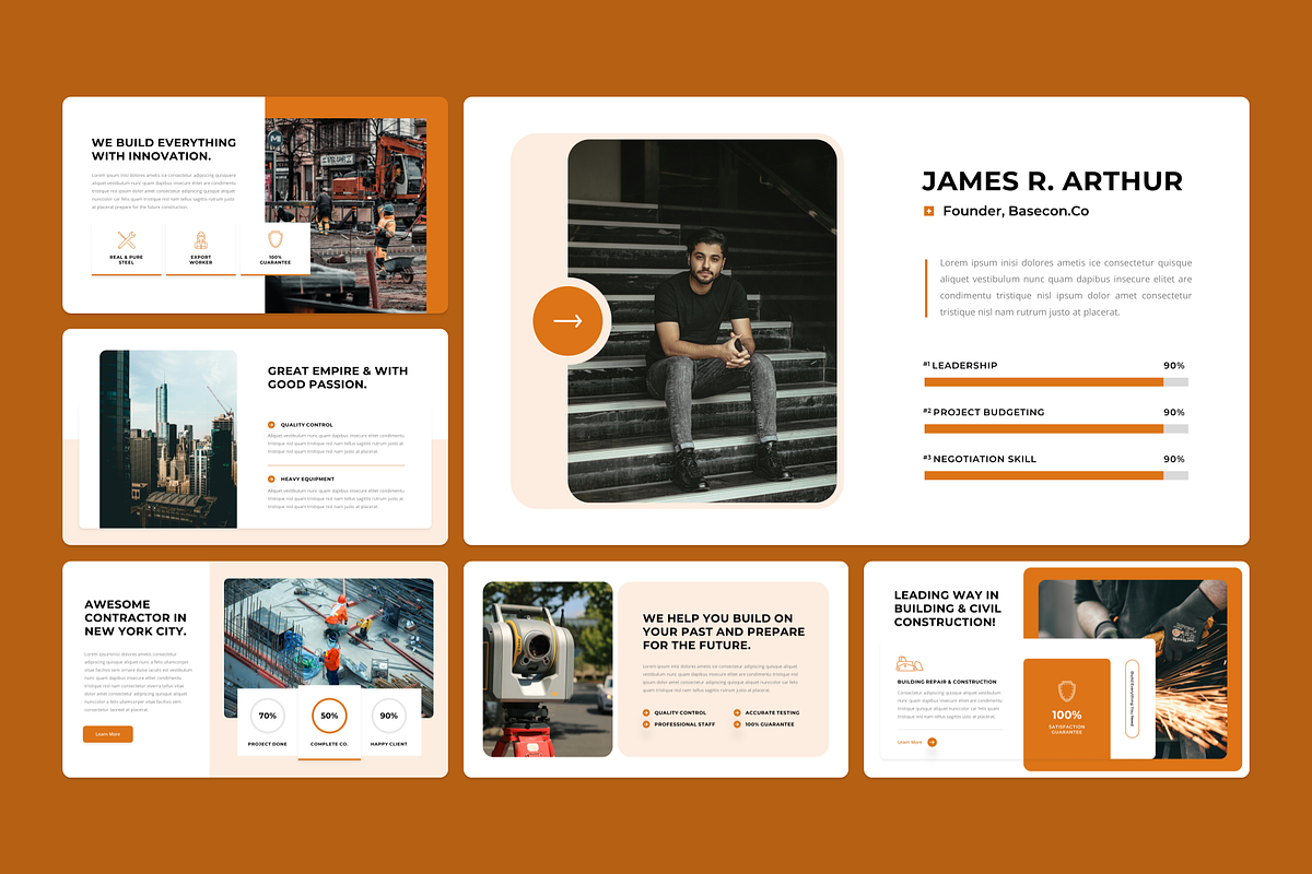 Construction Company Profile, a Presentation Template by YossyOneStd (Photo 2 of 6)