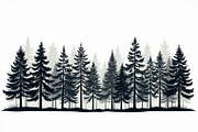 Majestic pine trees silhouette, an Illustration by Amazin_art (Thumbnail 9 of 11)
