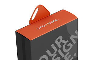 Cardboard Box PSD Mockup