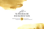 Gold Yellow Watercolors, a Decorative Illustration by AnnelyBlooms (Thumbnail 2 of 8)
