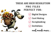 Whimsical Dog Clipart Bundle, a Seasonal Illustration by OK Design (Thumbnail 6 of 6)