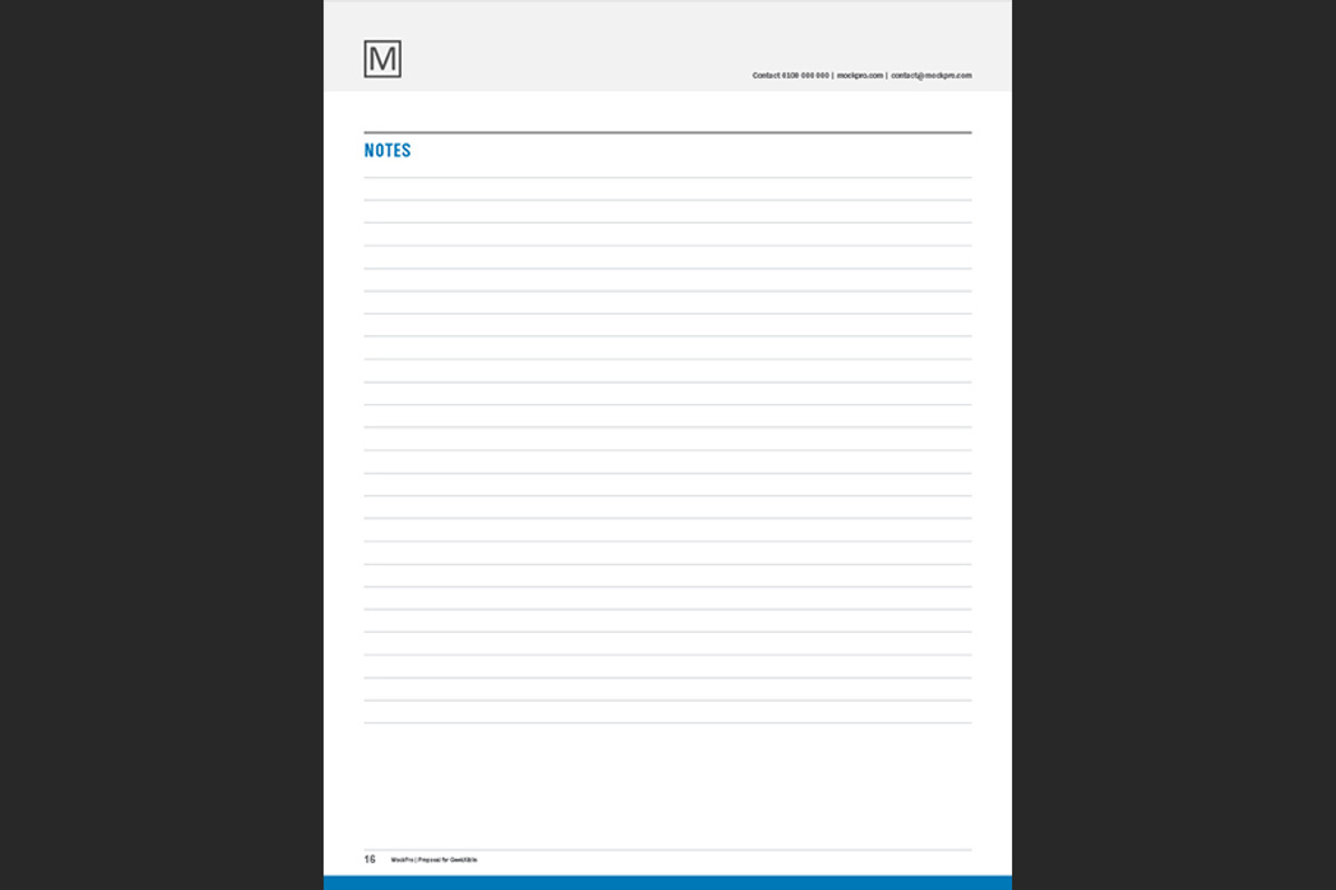Simple Proposal Template Indesign, a Stationery Template by Shop Mockpro (Photo 18 of 20)
