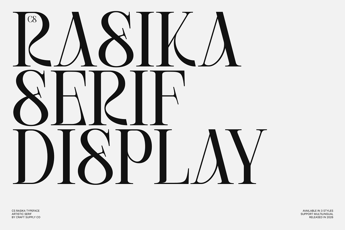 Rasika – Elegant Serif Font, a Serif Font by Craft Supply Co. (Photo 1 of 8)