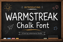 Warmstreak Chalk Font