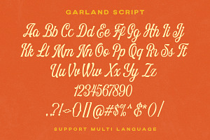 Garland - Script & Display Font Duo