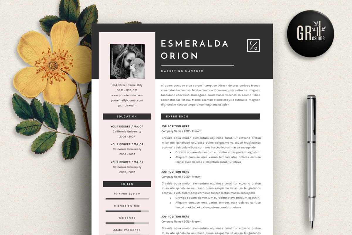 Resume Template | CV Template - 11, a Resume Template by GResume (Photo 1 of 4)