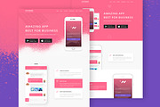 Lifetrakr App Landing Page Template, an App Template by Themefisher (Thumbnail 2 of 5)