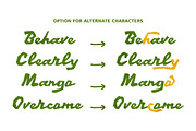 Shady Rocks Handcrafted Display Font, a Handwritten Font by Littlehand (Thumbnail 8 of 10)