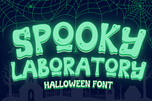 Spooky Laboratory is Halloween font