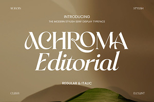 Achroma Editorial