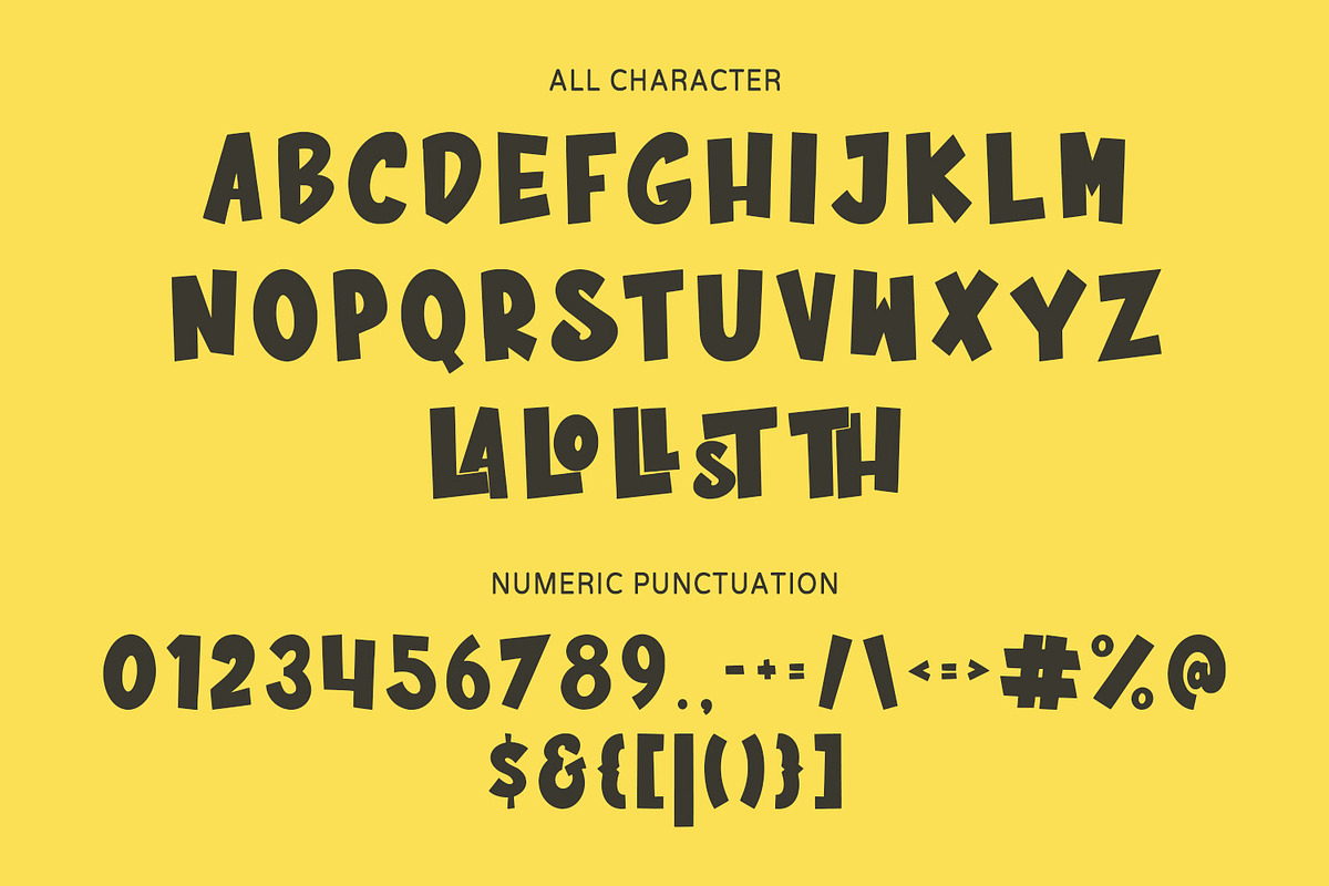 Blofust Bold Comic Display Font, a Sans Serif Font by Maulana Creative (Photo 6 of 7)