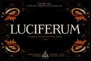 Luciferum - Serif font family, a Serif Font by Artistic & Unique (Thumbnail 1 of 15)