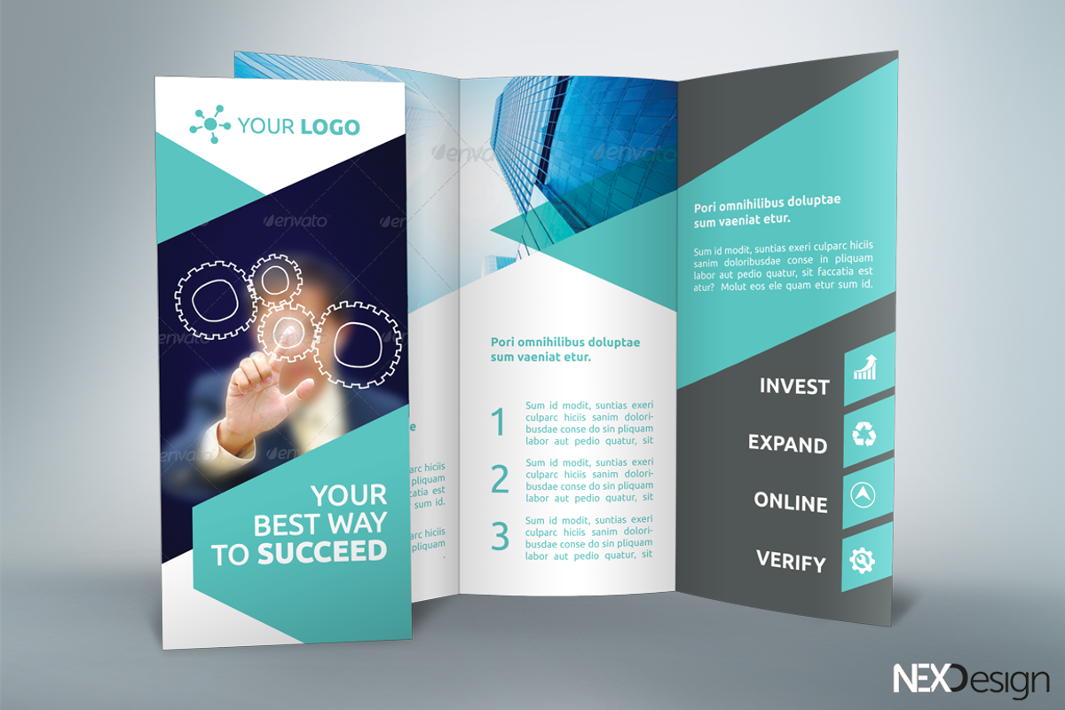 Business Tri-fold Brochure - SK, a Brochure Template by UNIK Agency (Photo 2 of 3)